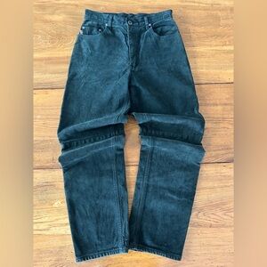 Vintage Skotts Suede Pants Black Washable Size 30